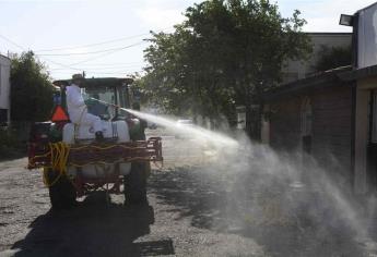 Sanitización en colonias de Culiacán va al 90 %