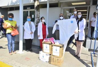 Donan equipo médico de protección a la clínica del ISSSTE Mazatlán