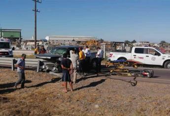 Hombre termina prensado en accidente en El Trébol