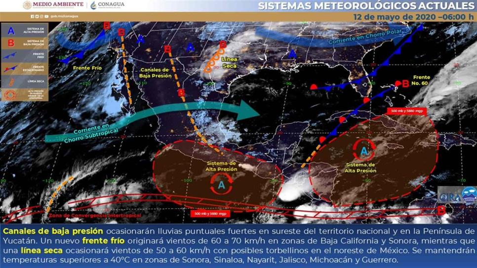 Prevé SMN martes caluroso para Sinaloa