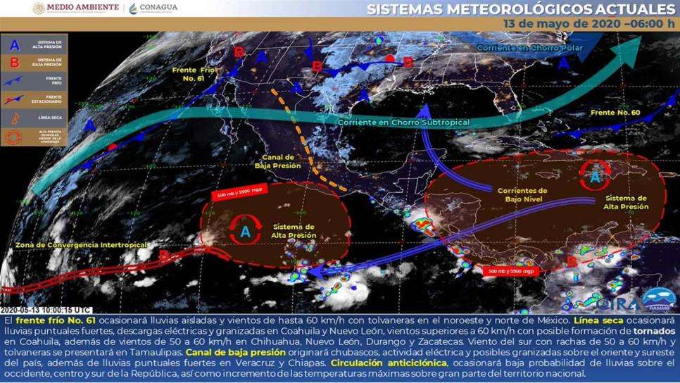 Se esperan hasta 45°C en Sinaloa para este miércoles