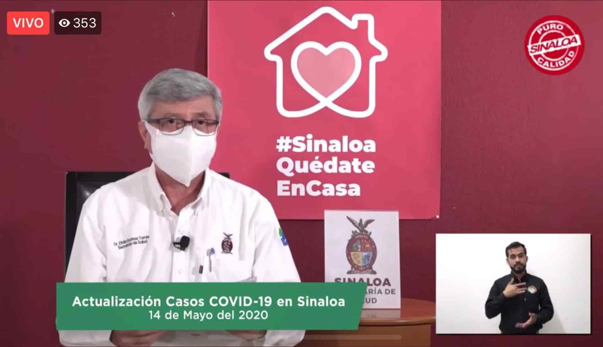 Registra Sinaloa el día con más contagio de Covid-19, con 96 nuevos casos