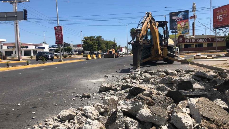 Rehabilitan crucero al norponiente de Los Mochis