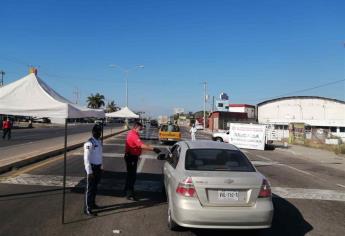Por mar y tierra, instalan filtros sanitarios contra ómicron