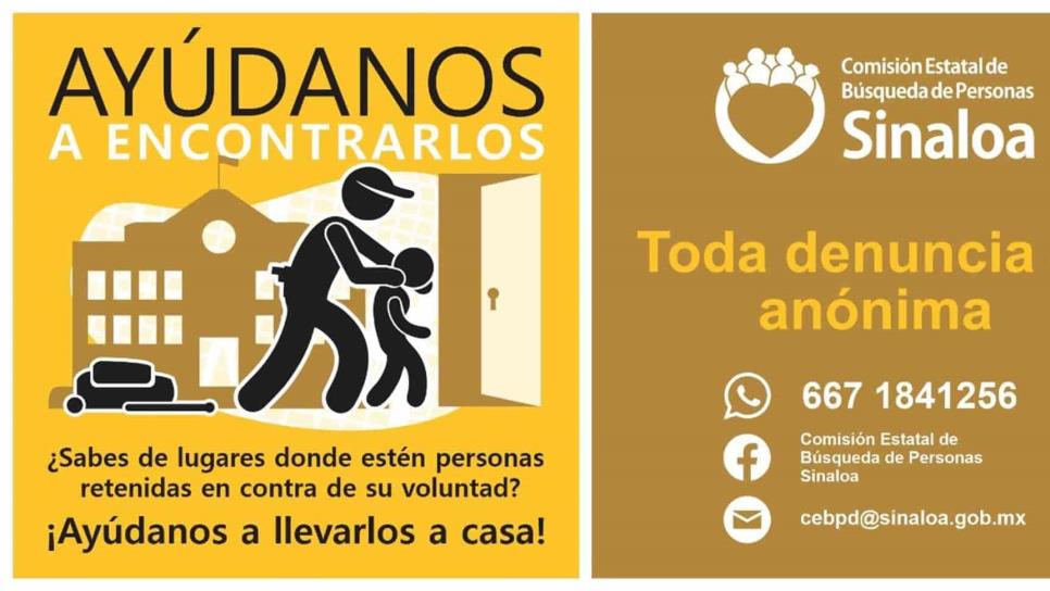 Lanzan campaña “Ayúdanos a encontrarlos”