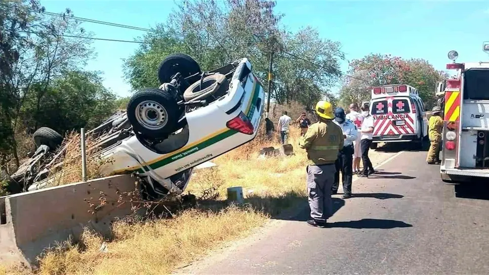 Lesionado joven tras volcar en la carretera hacia Angostura