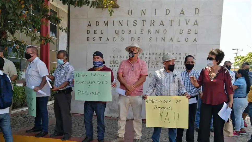 La manifestación de abogados. FOTO: Óscar Rodríguez.