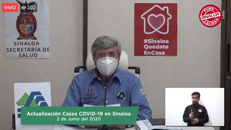 Suma Sinaloa 122 casos de Covid-19 a plataforma en 24 horas