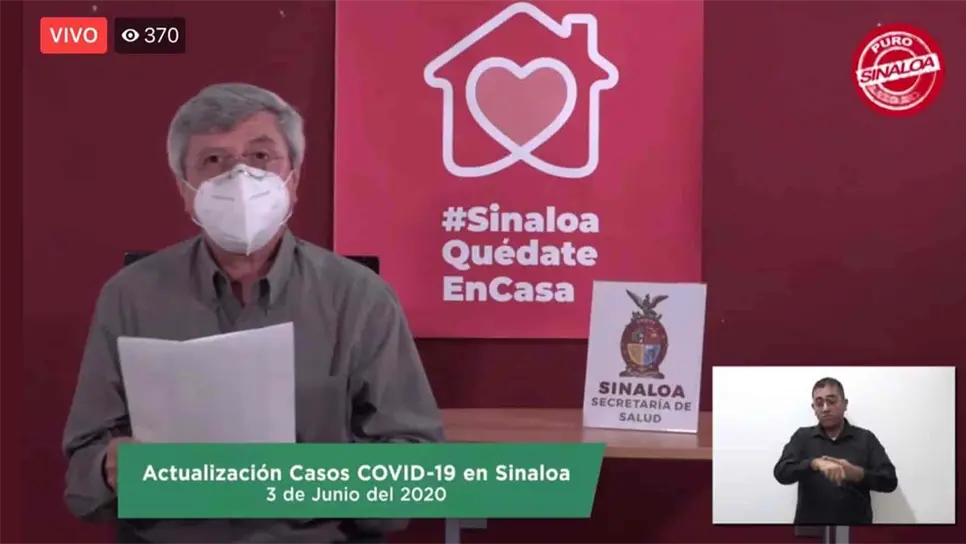 Sinaloa registra hoy el peor día de la epidemia: 220 nuevos casos y 130 muertos