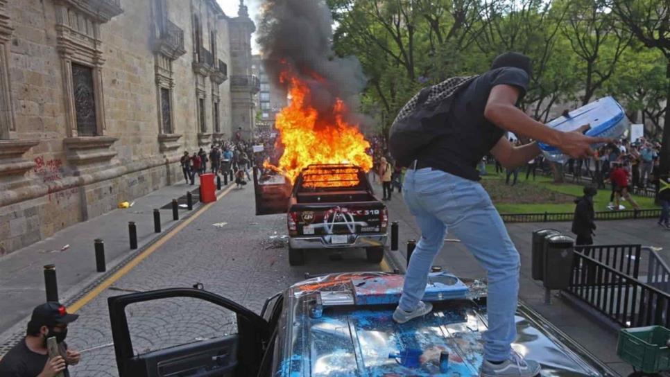 Más detenidos en manifestaciones en Guadalajara