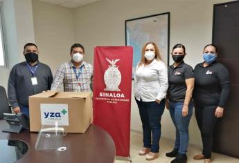 Farmacias YZA dona 200 caretas de protección a la SSP Sinaloa
