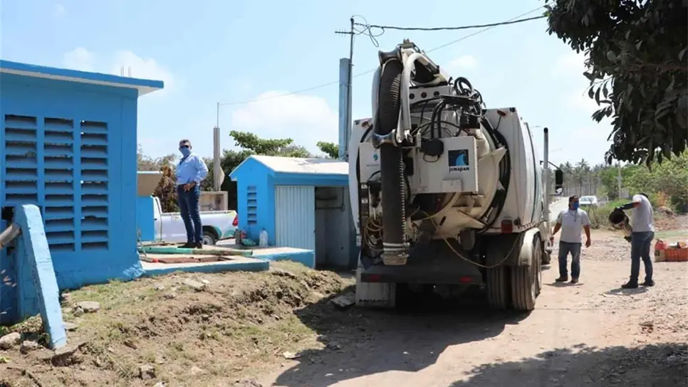 Realiza Jumapam mantenimiento al sistema de rebombeo de Isla de la Piedra
