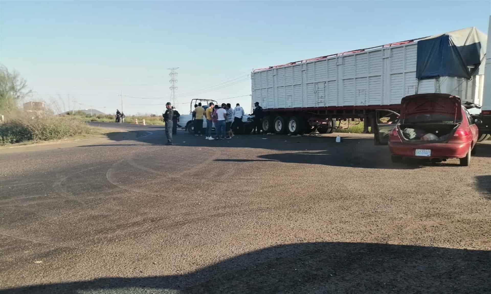 Una niña lesionada en accidente en la México 15, a la altura de Compuertas