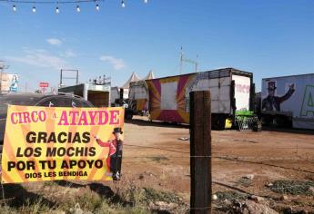 Piden ayuda para familia circense varada por Covid-19 en Los Mochis