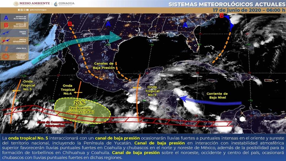 Pronostican lluvias aisladas y calor para Sinaloa y Sonora