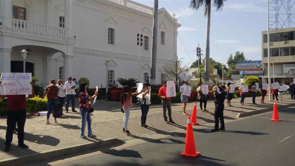 Antorchistas se manifiestan de nuevo en el Ayuntamiento de Culiacán