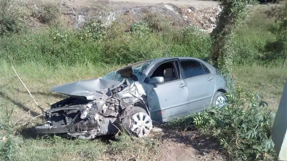 Encontronazo en Nío, Guasave deja dos lesionados