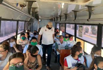 Ordena PC un traslado seguro de trabajadores de maquiladoras