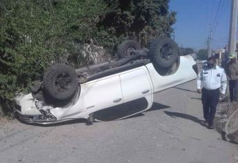 Un lesionado e importantes daños materiales en tres accidentes, en Guasave