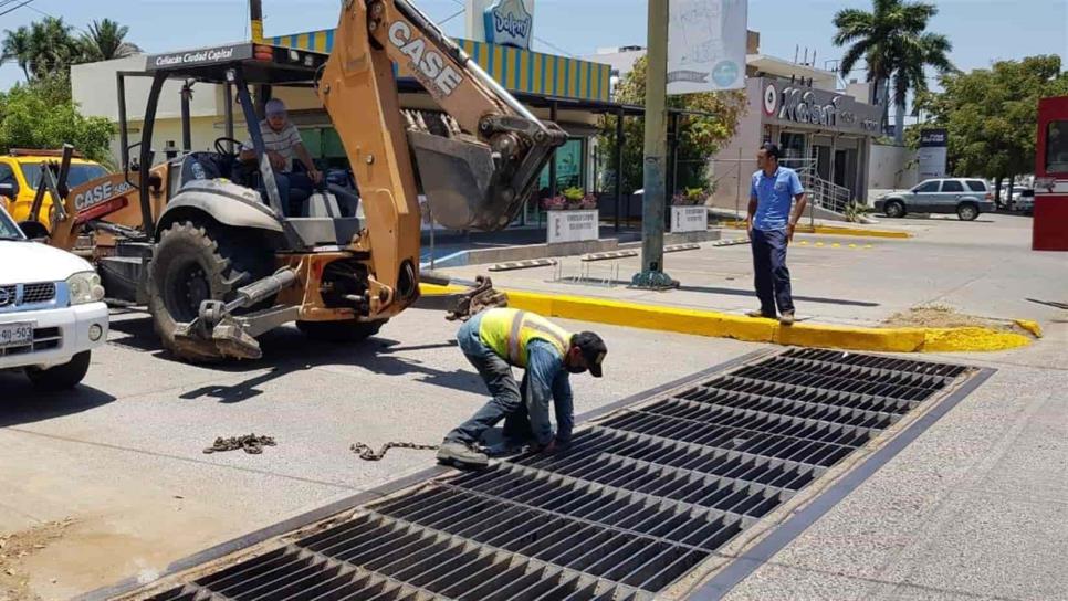 Rescatan a pequeño gato atrapado en rejillas pluviales en Culiacán