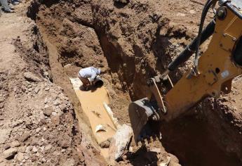 Se rompe tubería de agua potable y deja sin agua a fraccionamientos de Mazatlán