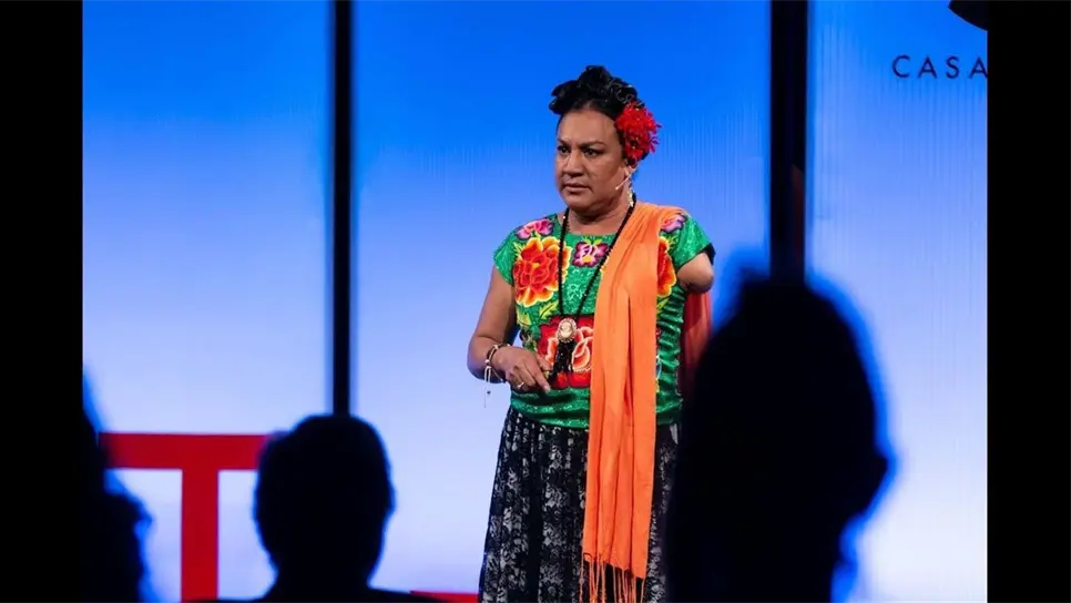 Amaranta Gómez Regalado, activista de origen zapoteco y miembro de la comunidad LGBT+. FOTO: Cortesía.