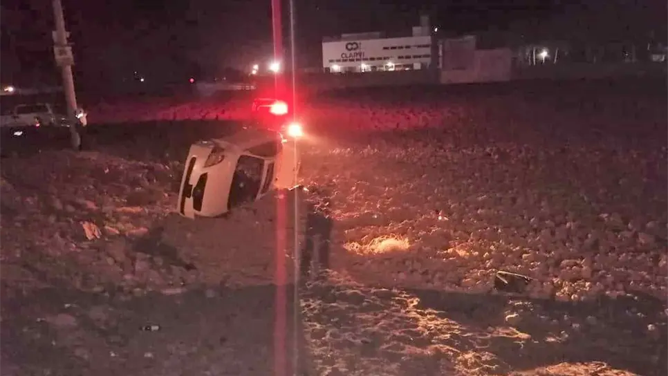 La unidad quedó en un predio. FOTO: Cortesía