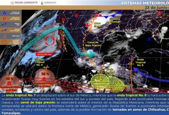 Lluvias aisladas y máximas de 45ºC, el clima de hoy para Sinaloa