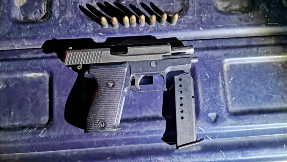 Guardia Nacional asegura una 9mm en Las Brisas