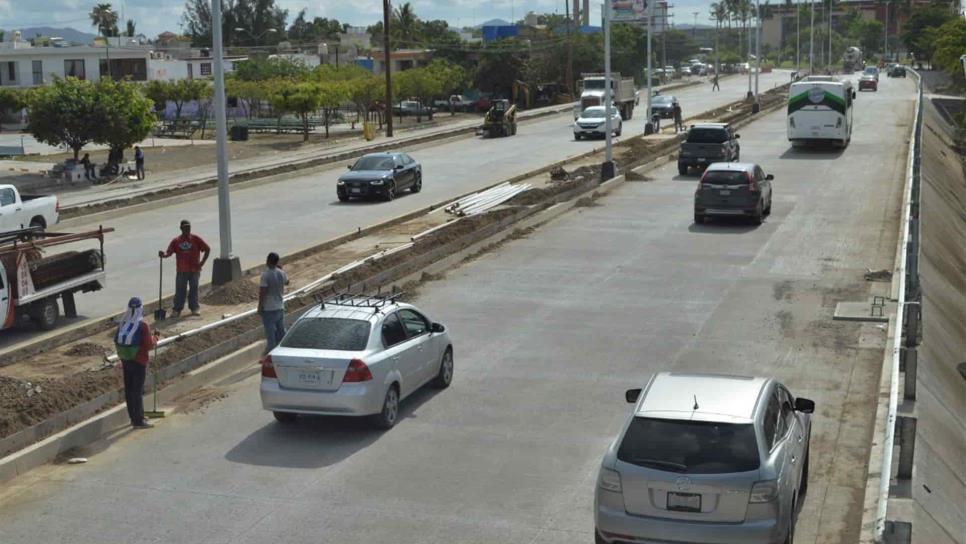 Reabren casi toda la Rafael Buelna a la circulación vehicular en Mazatlán