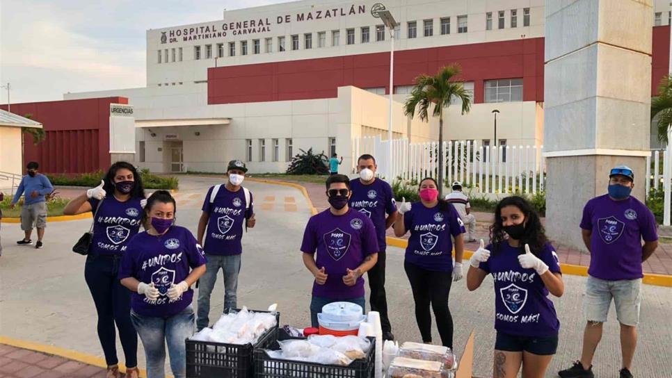 Porra de Mazatlán F.C. brinda labor social en hospitales
