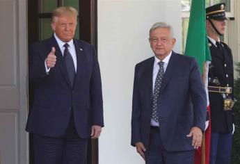 Llega AMLO a la Casa Blanca para reunión con Trump