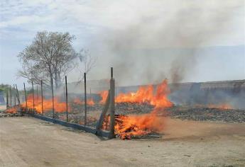 Se incendia bodega de materiales rústicos y otra de tarimas