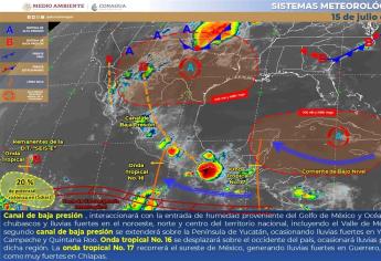 Se esperan chubascos hoy en Sinaloa