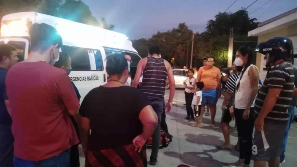 Un motociclista lesionado en accidente en el ejido El Macapul