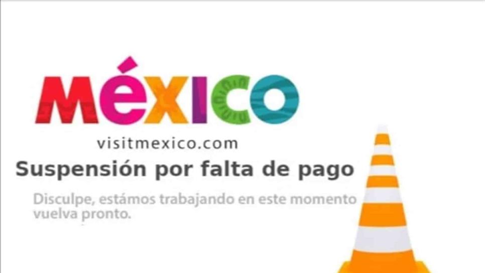 Congelan plataforma Visit México por falta de pago