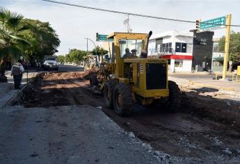 Cerrarán la Belisario por obras de rehabilitación, en Los Mochis