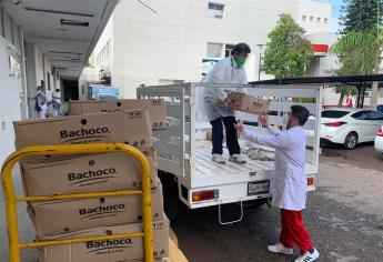 Entrega Ayuntamiento de Ahome carne de pollo al HG de Los Mochis