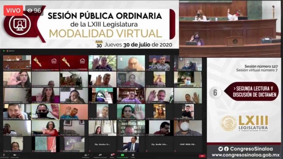 Congreso vota a favor de los informes de las cuentas públicas del gobierno de Sinaloa