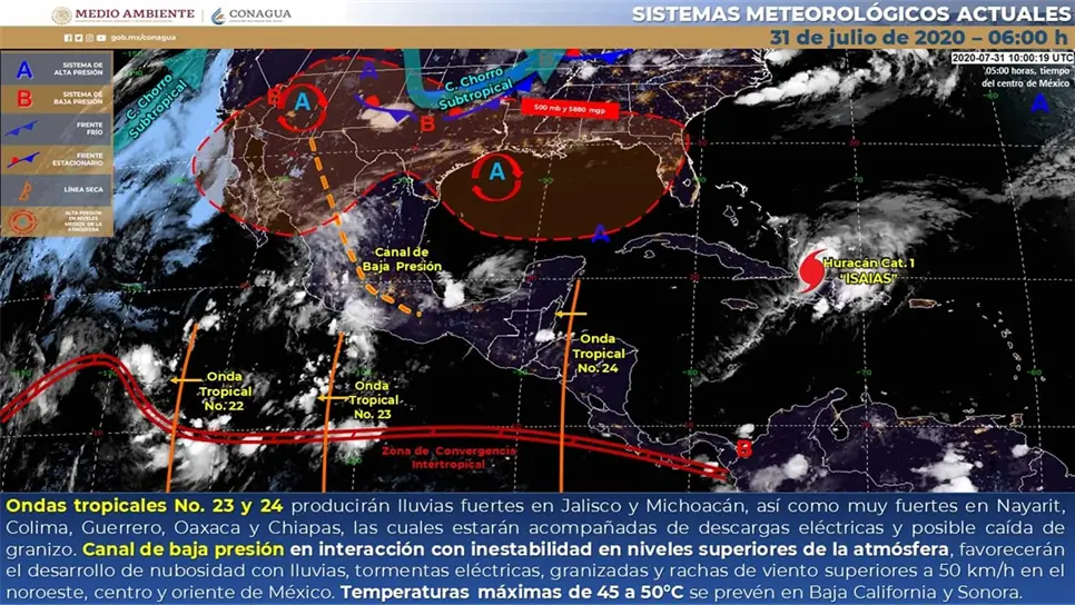 FOTO: Twitter @conagua_clima.