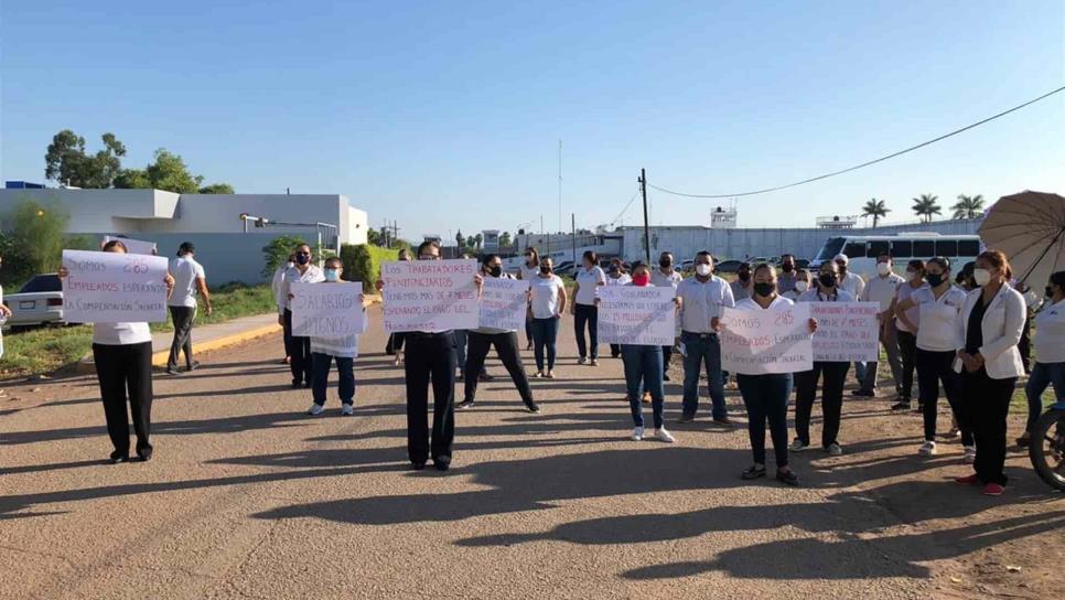 Empleados de los Cecjude protestan por pago de compensación salarial