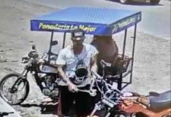“Cachan” al “panadero con el pan” robándose una moto
