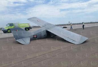 Avioneta de la Marina se accidenta en Los Mochis