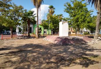 Inician la remodelación de la Plaza de la Mujer en Los Mochis