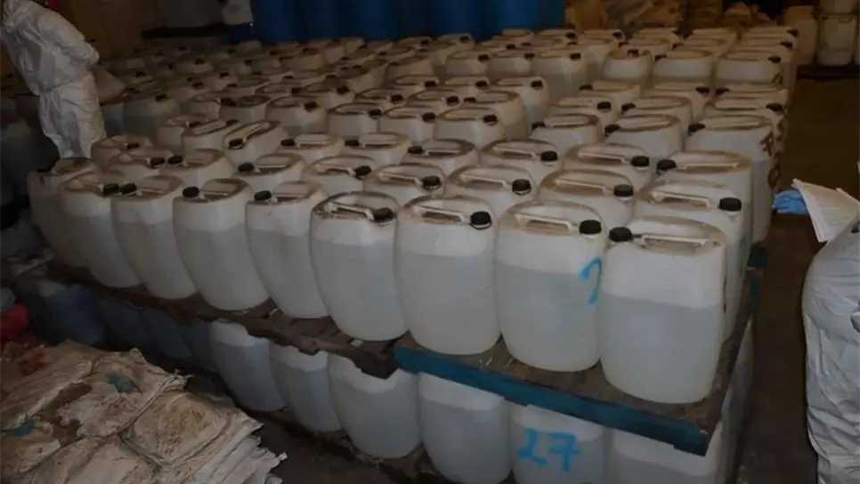 Destruye FGR más de 41 mil litros de sustancias y precursores