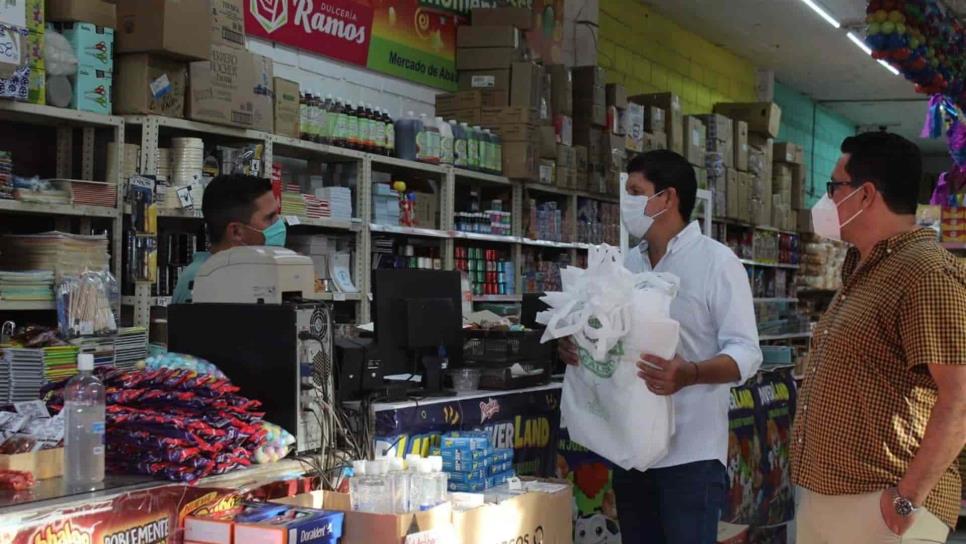 Locatarios del Mercado de Abastos en Culiacán se suman a un Sinaloa sin plásticos