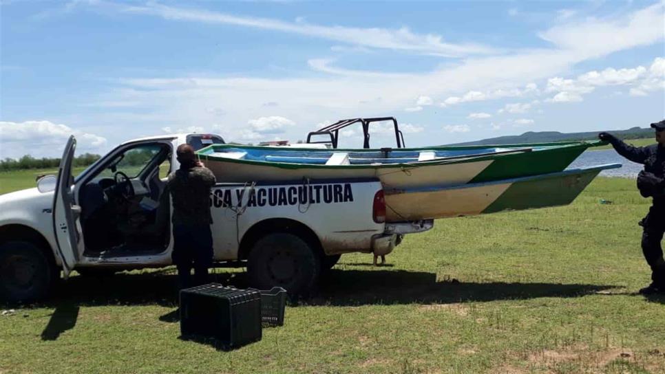 Retienen 5 lanchas en El Fuerte en operativos para atacar la pesca clandestina