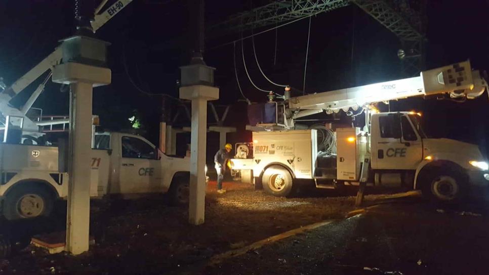 Daño en transformador provocó suspensión del servicio de energía en Los Mochis: CFE