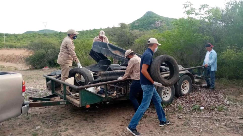 Retiran más de 5 toneladas de cacharros en San Blas, El Fuerte