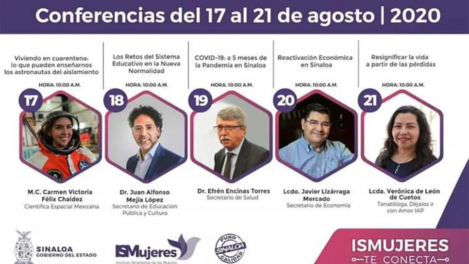 ISMujeres Te conecta ofrece una amplia cartelera de conferencias para esta semana